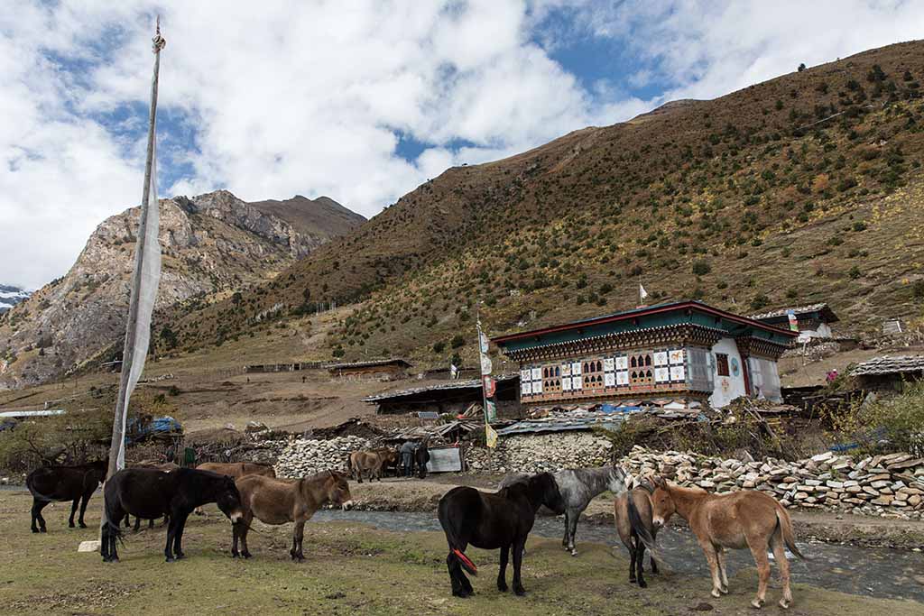 Laya village Bhutan 
