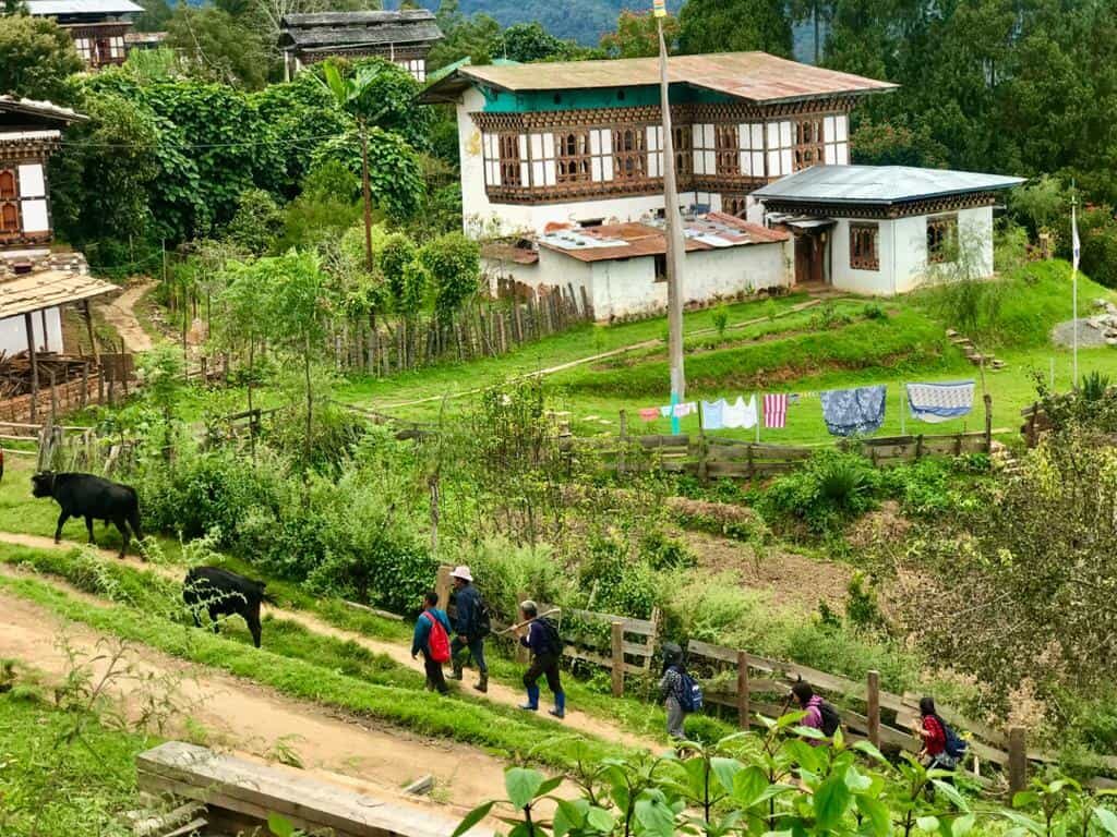Talo Village in Punakha Bhutan
