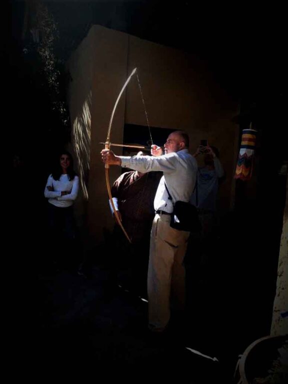 Traditional bow and arrow