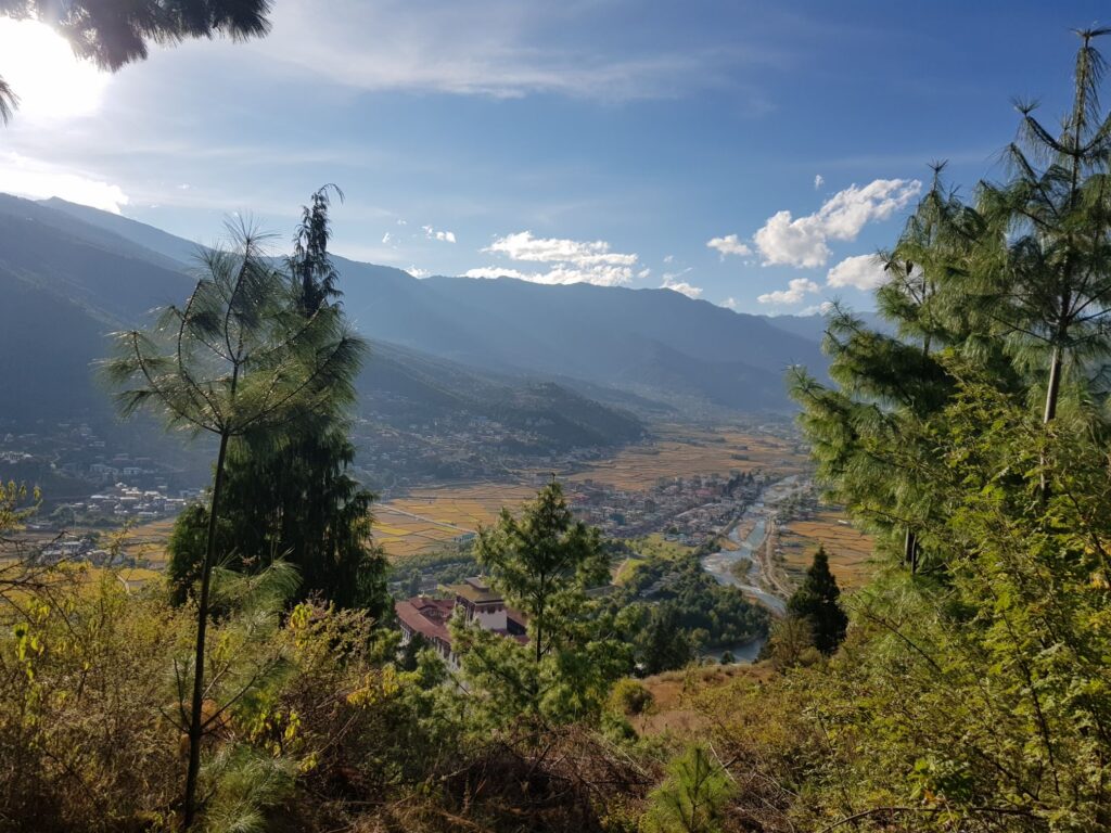 Paro valley View seen from the hike
